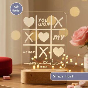 Personalized Couple Night Light – Custom Romantic LED Lamp